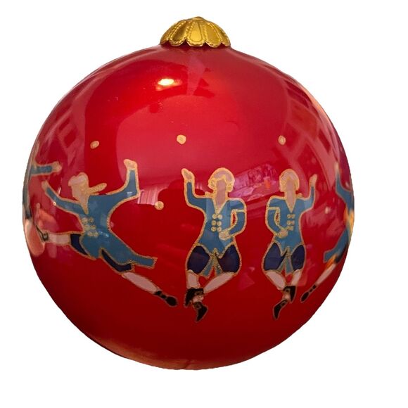 Dillard’s 12 Days of Christmas Ten Lords a Leaping Ornament Boxed EUC - Picture 8 of 8